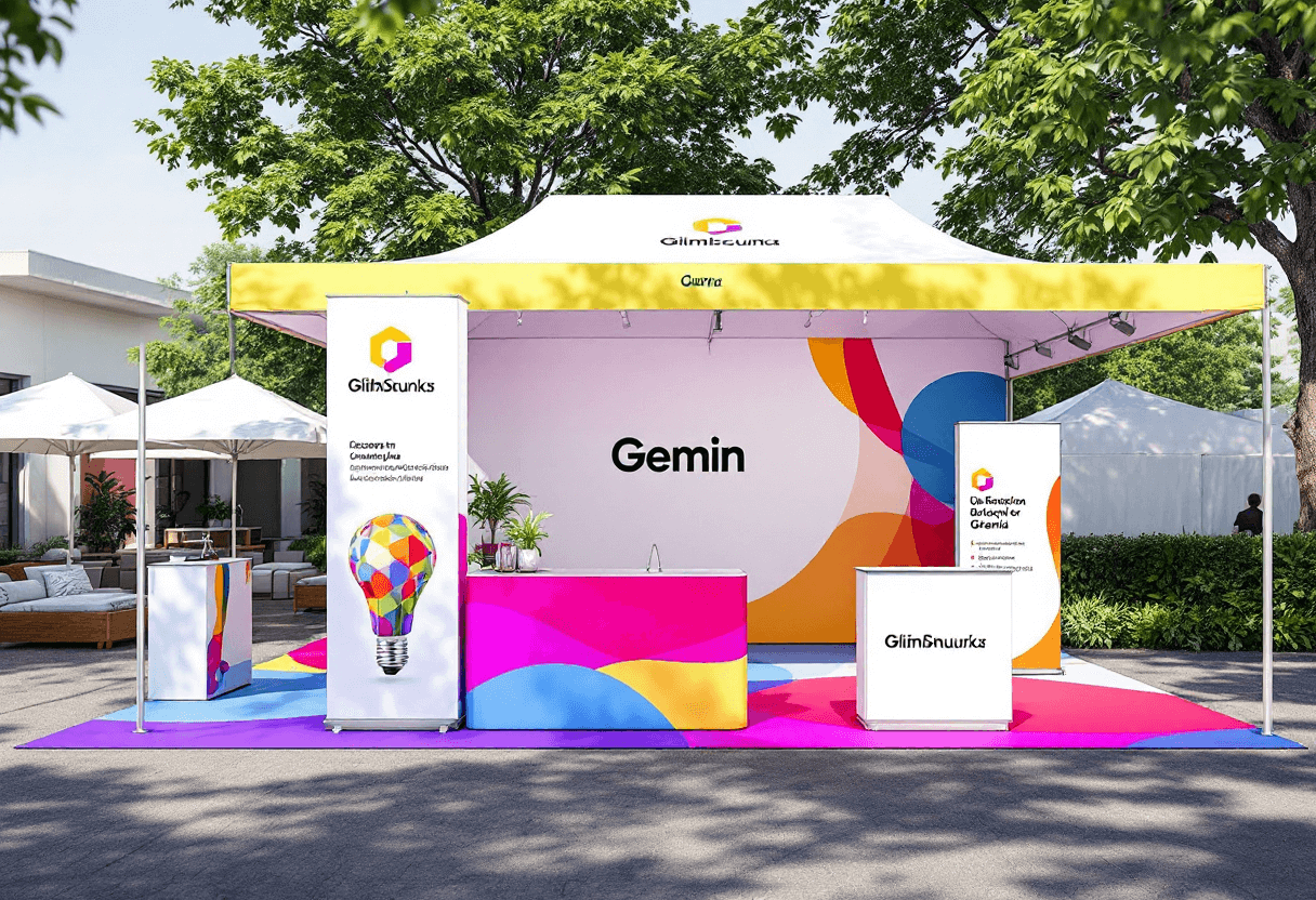 Stand événementiel extérieur personnalisé pour animation de marque